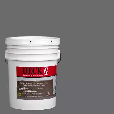 Deck Home Paint 5 Gallons Matte/Flat Gray Wood + Concrete Exterior Resurfacer • $194.63