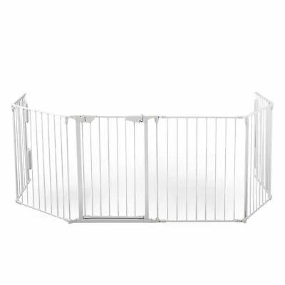 29'' Fireplace Gate Pet Cat Dog Safety Fence Hearth Metal Gate Playpen White • $99.99