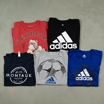 Boys Size 10/12 Adidas Georgia Clothing Lot T Shirts Lot Of 5 • $19.95