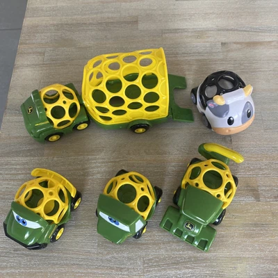 $55 • Buy Oball Go Grippers John Deere Tractors Lot Of 6 Toddler Toy Cars Kids