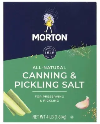 Morton All-Natural Canning & Pickling Salt 4 Lbs Box • $5