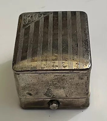 VINTAGE ELLIS BROS. (pre-Birks) STERLING SILVER RING BOX • $185