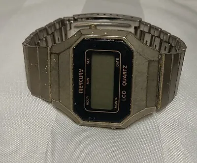 Vintage Mercury LCD Quartz Digital Men's Watch • $125