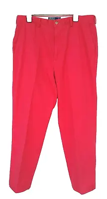 Polo By Ralph Lauren Mens Size 36 X 30 Casual Pants Pink Salmon Chino Altered • $5