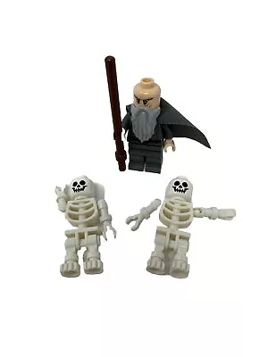 Lego The Lord Of The Rings Minifigure Gandolf The Grey + 2 9473 Skeltons LOTR • $10.39