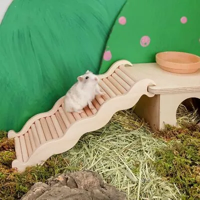 £6.90 • Buy Small Animals Hamster Chew Toys Ramp Bridge Cage Accessories Climbing Ladder