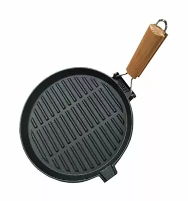 £19.99 • Buy Cast Iron Griddle Pan Cast Iron Skillet Folding Handle Cast Iron Pan Frying Pan