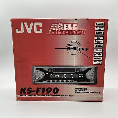 Vintage JVC KS-F190 Cassette Player AM/FM Tuner 180W RCA W/Box • $118.75