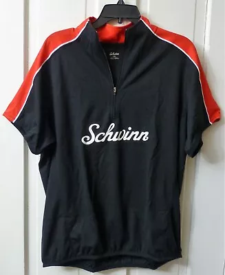 MEDIUM Men's Schwinn Red & Black Cycling Jersey Zipper Pouches Bike Bicycle NEW • $16