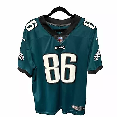 Philadelphia Eagles Zach Ertz Jersey Mens XL Black Nike On Field Football #86 • $39.99