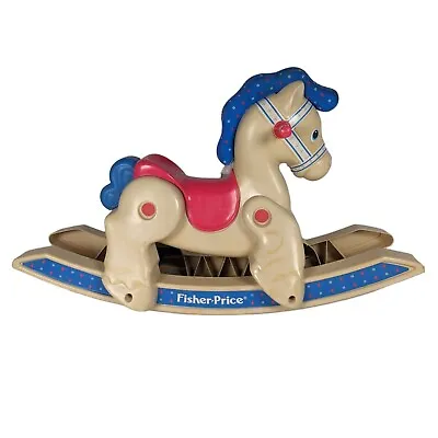Vintage 1988 Fisher Price Rocking Horse Pony Toddler Children's Ride On Toy 1016 • $65