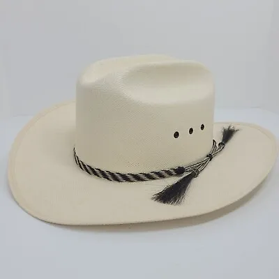 Resistol Shantung Panama Self Conforming Cowboy Hat Mens Size 7 Vintage  • $59.95