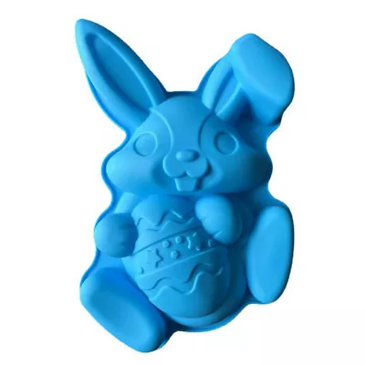 Rabbit Easter Eggs Bunny Chocolate Fondant Cake Mold Silicone Mould Baking Tools • £8.39