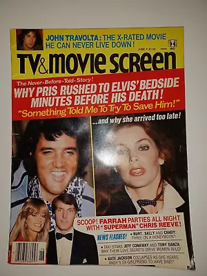 TV & Movie Screen June 1979 Elvis Presley Diana Ross Chris Reeve Farrah Fawcett • $24.99