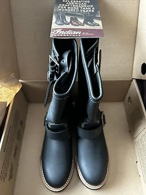 Red Wing Women’s 4301 Indian Conelly Black  Motorcycle Boots Size 7B Brand New • $183.97