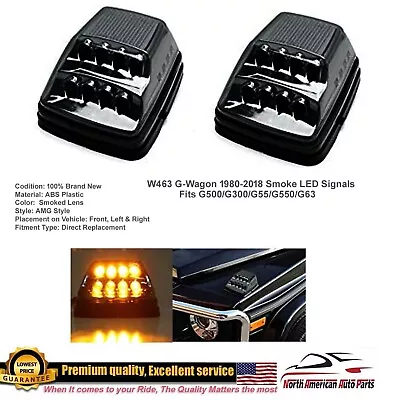 G63 G550 Smoke W463 G-Wagon Turn Signal Led Lights Fender New Style Pair • $78