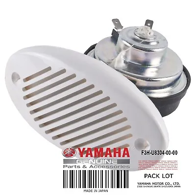 Yamaha OEM SINGLE HORN ASSEMBLY WHITE F3H-U8304-00-00 AR190 SX190 SX210 2014 15 • $64.99