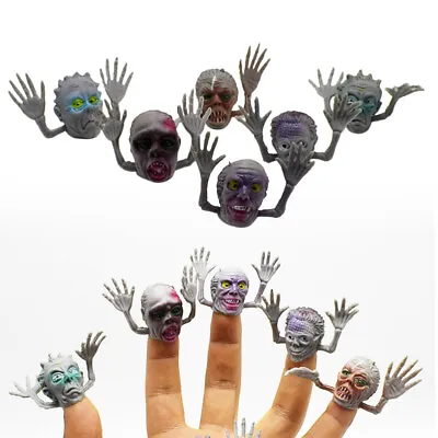 12Pcs Little Monster Finger Puppets Halloween Hand Toys For Kids • £9.39