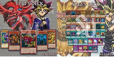 YUGI'S GOD DECK 44 Slifer Obelisk Winged Dark Magician Girl Exodia Set YuGiOh  • $154.10