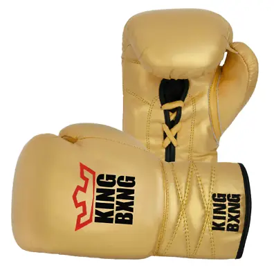 KING BXNG BOXING GLOVES GOLD STAR 8Oz-18Oz TOP QULAITY UNDER RETAIL *BRAND NEW* • £10.99