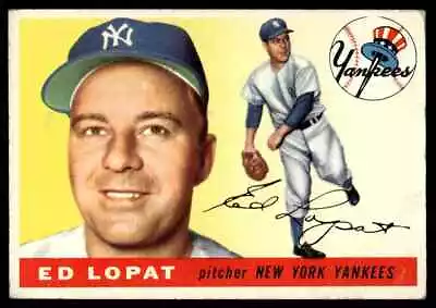 1955 Topps Ed Lopat New York Yankees #109 • $5