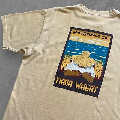 Vintage Crazy Shirts Hawaii Maui Brewing Co T-Shirt Large Beer Dyed • $25.91