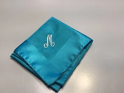 Woman’s Scarf Accessory Street Green Monogram “M” Made In Italy • $4.90