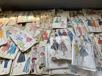 64 & More Vintage 1940s 50 60s Woman's Sewing Dress Patterns ADVANCE Sz 14 16 • $25