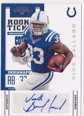 2012 Vick Ballard Contenders Rookie Ticket  Auto  RC     #197 (A6563) • $4