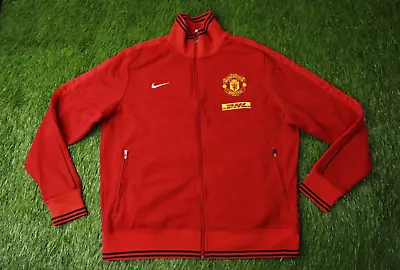 Manchester United 2013/2014 Rare Football Track Top Jacket Training Nike Size Xl • $42.49