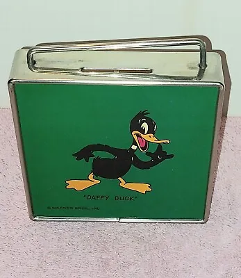 Daffy Duck Warner Brothers Looney Toons Vintage Metal Bank   Nice • $65