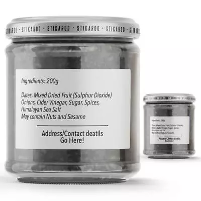 £4.25 • Buy Ingredients RECTANGULAR JAM POT JAR LABELS HOMEMADE PRESERVES CONSERVE 
