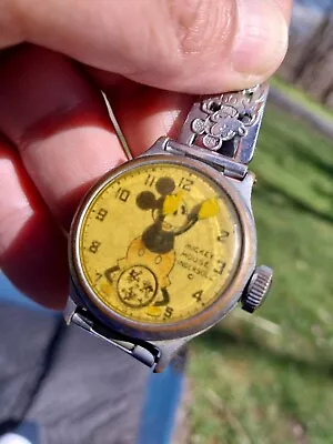 INGERSOLL Mickey Mouse Original First Watch 1933 Very Rare Vintage Antique • $1234