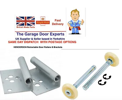 Retractable Door Rollers Spindles & Brackets Tracks Garage Doors Haskins Compton • £14.95