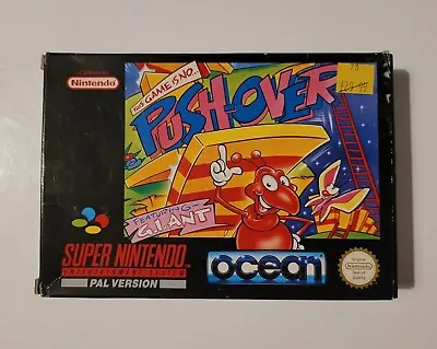 Push Over Ocean Push-over  - Super Nintendo SNES Game - Boxed - PAL • £11.50
