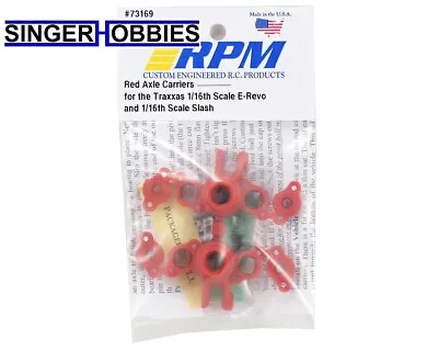 RPM 73169 Traxxas 1/16 E-Revo Axle Carriers (Red) HH • $13.49