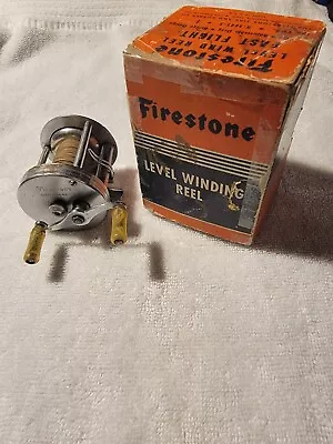 Vintage Firestone Fishing Reel #S-5642-1 Baitcasting Level Winding-With Box-USA • $25