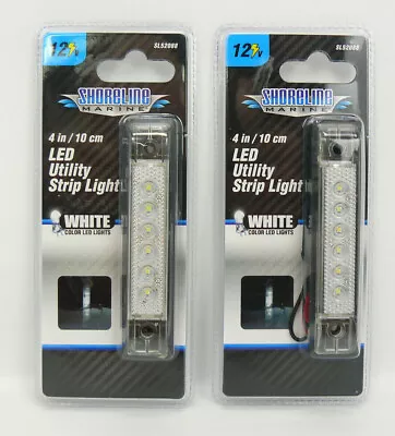 Shoreline Marine SL52088 LED Utility Strip Light. 12 V-White. 4 Inch. 2 Lights • $18.95