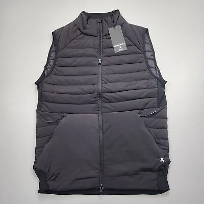 Kenneth Cole Tech Vest Lightweight Stretch Puffer Vest Black Men's Size L • $45.77