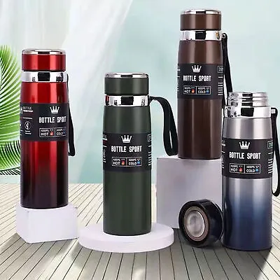 $23.95 • Buy Stainless Steel Thermos Vacuum Water Flask Insulated Thermal Bottle Travel Home