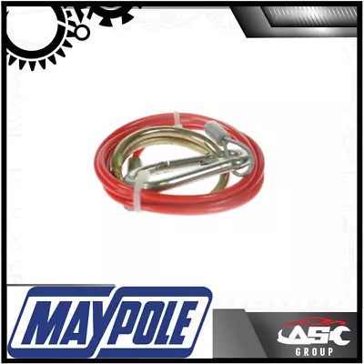 Maypole Breakaway Cable 1m - Towing Caravan Trailer Horsebox - 1m X 2mm - Red • $10.54