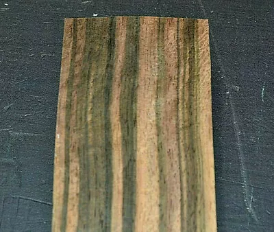 Macassar Ebony Raw Wood Veneer Sheet 2.5 X 19 Inches 1/42nd Thick      I7619-25 • $7.99