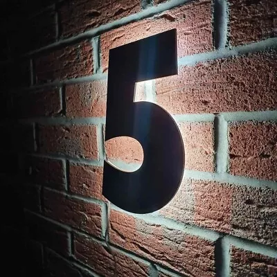 Illuminated House Door Number- External Building Nummber • £79