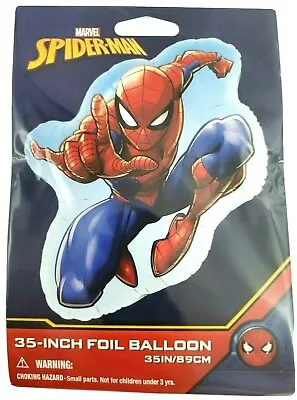 $5.99 • Buy 36  SPIDER-MAN LARGE SHAPED FOIL MYLAR BALLOON ~Birthday Party Supplies Helium