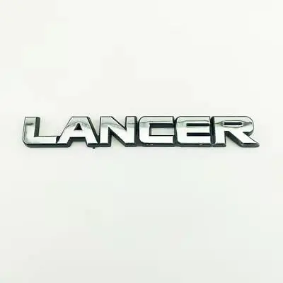 Chrome LANCER Trunk Lid Badge Emblem Sticker For Mitsubishi LANCER EVOLUTION • $13.29