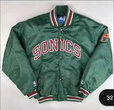 Vintage Seattle Sonics Starter Jacket 2xl • $450