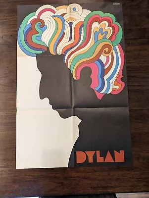 Original 1967 Bob Dylan Poster 22” X 33” Milton Glaser Psychedelic Mid Century • $139.99