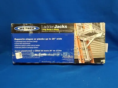 WERNER AC10-20-03 Aluminum Long Body Ladder Jacks 20  Wide Plank • $125