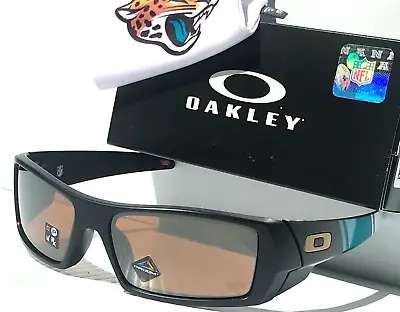 NFL Oakley Gascan JAX JAGUARS Matte Black PRIZM Tungsten Lens Sunglass 9014-A2 • $128.87