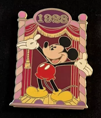 RARE DISNEY PIN ANNIVERSARY SERIES Mickey Mouse 1928 Theater LE250 HTF NOC • $47.77